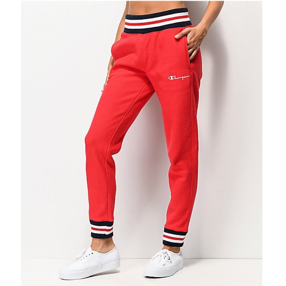 CHAMPION LIFE Reverse Wave RED SWEAT PANTS